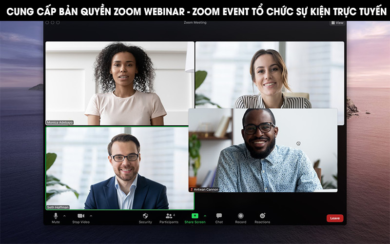 Cung cấp bản quyền Zoom Webinar, Zoom Events tổ chức sự kiện trực tuyến