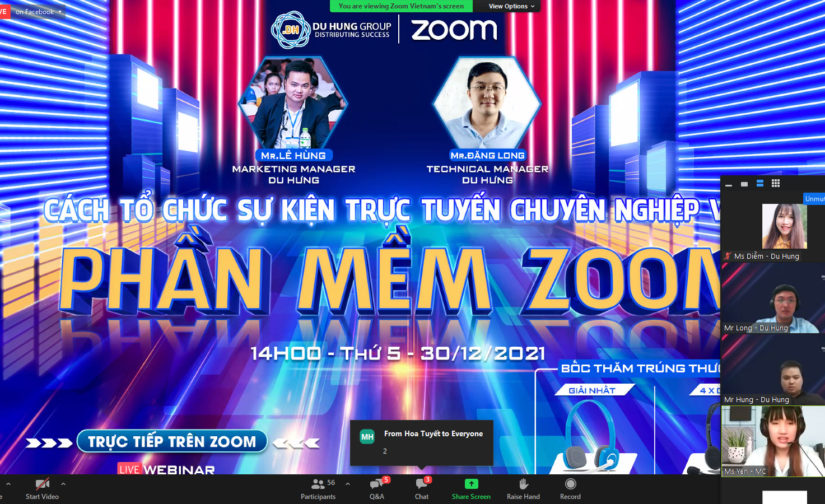 [WEBINAR] CÁCH TỔ CHỨC SỰ KIỆN ONLINE CHUYÊN NGHIỆP VỚI PHẦN MỀM ZOOM