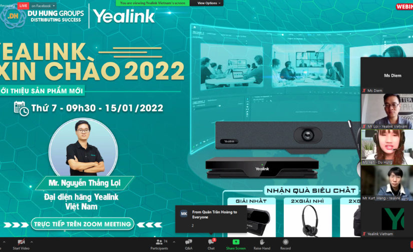 [WEBINAR] YEALINK GIỚI THIỆU SẢN PHẨM MỚI 2022