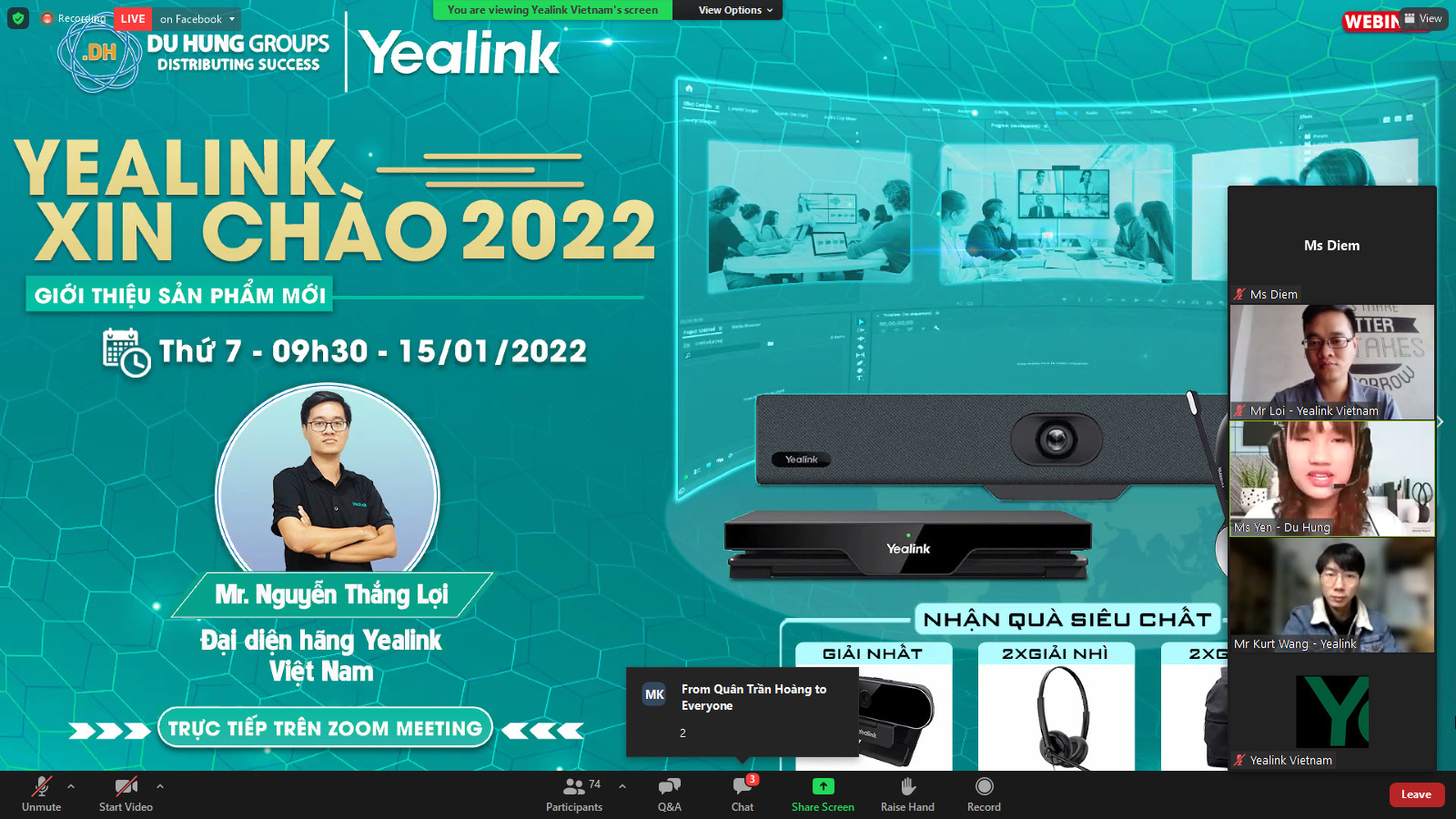 [WEBINAR] YEALINK GIỚI THIỆU SẢN PHẨM MỚI 2022