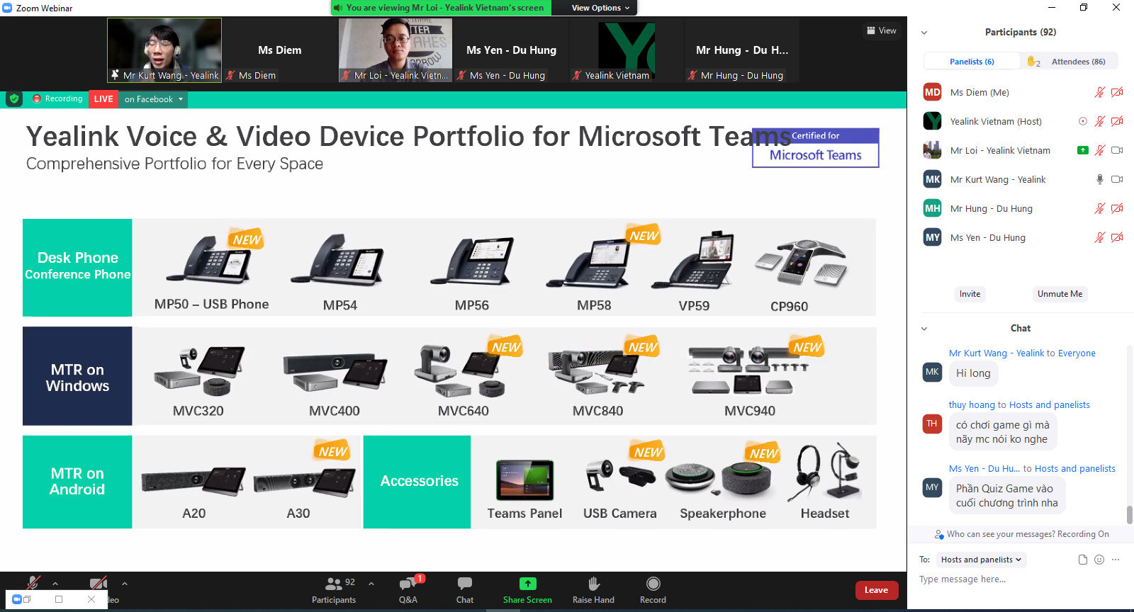 [WEBINAR] YEALINK GIỚI THIỆU SẢN PHẨM MỚI 2022