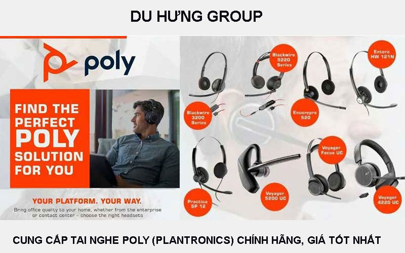 Cung cấp tai nghe Poly (Plantronics) chính hãng, giá tốt nhất