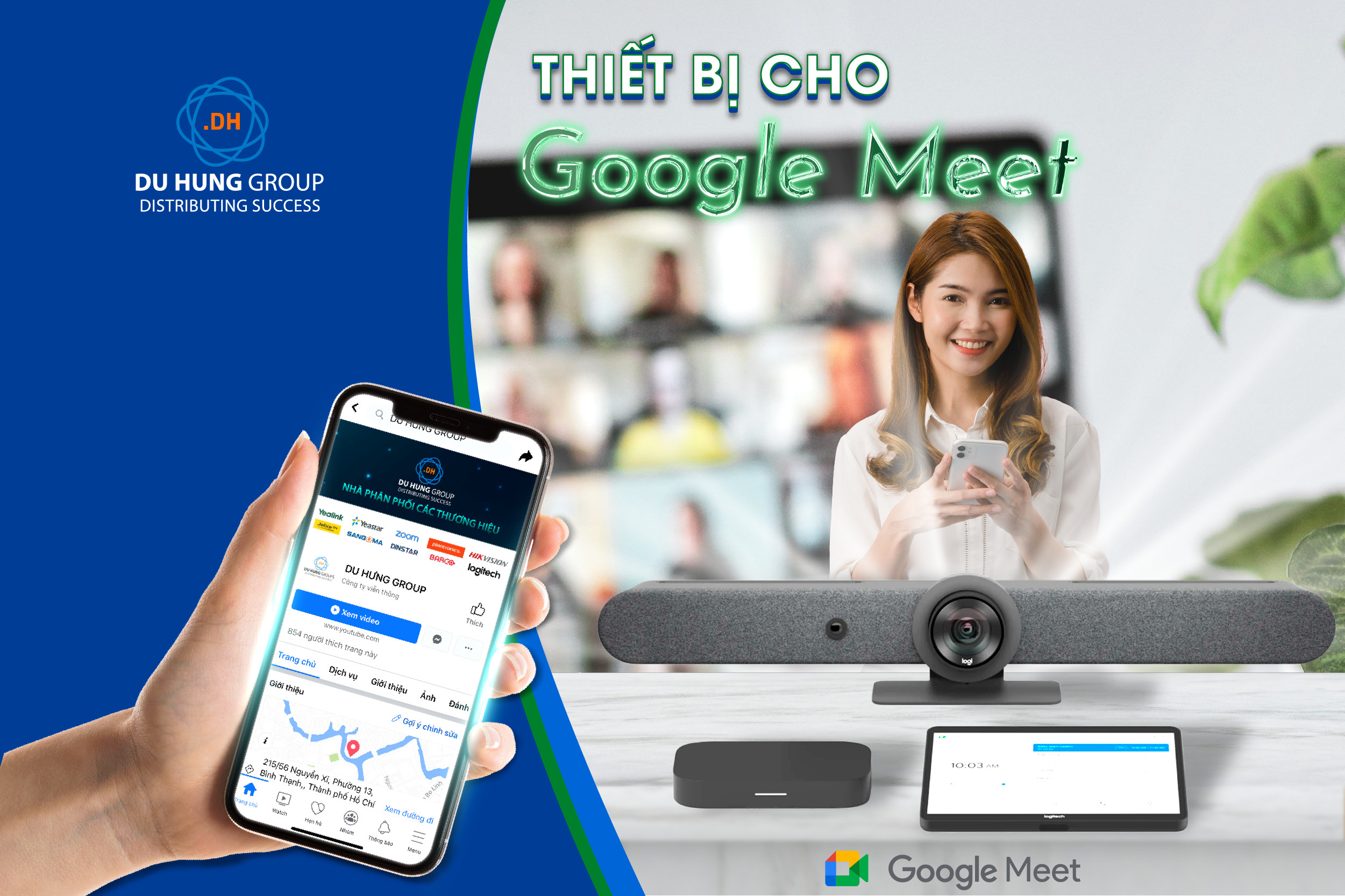 Thiết bị họp trực tuyến cho Google Meet