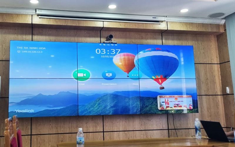 Hệ thống hội nghị trực tuyến cho UBND thị xã Ninh Hòa, tỉnh Khánh Hòa