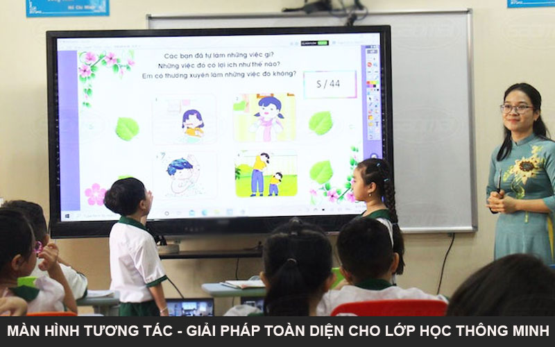 Màn hình tương tác – Giải pháp toàn diện cho lớp học thông minh