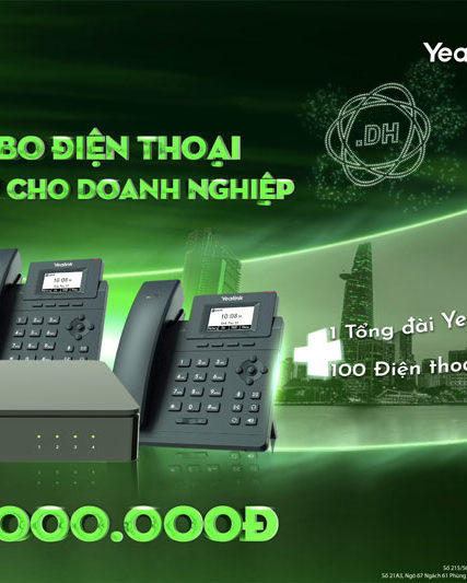 Trọn bộ tổng đài IP Yeastar S300 và 100 điện thoại Yealink SIP T30