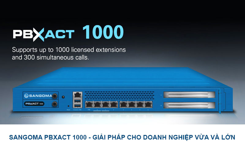Sangoma PBXact UC 1000 – giải pháp tổng đài tối ưu cho doanh nghiệp vừa và lớn
