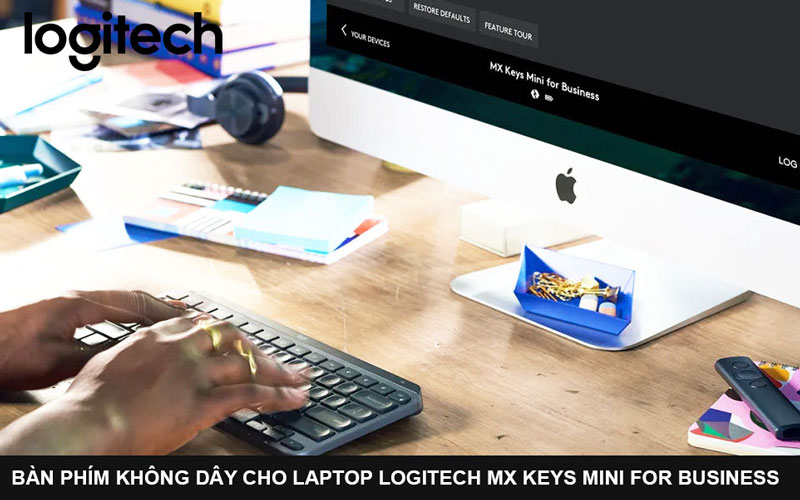 Bàn phím không dây cho laptop Logitech MX Keys Mini for Business