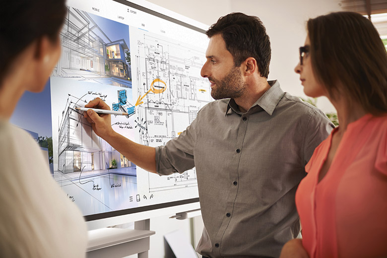 Màn hình tương tác cho kiến trúc