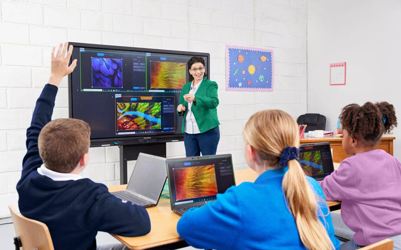 Màn hình tương tác cho trung tâm đào tạo