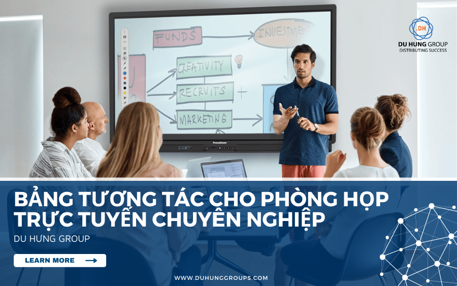 Bảng tương tác cho phòng họp trực tuyến chuyên nghiệp