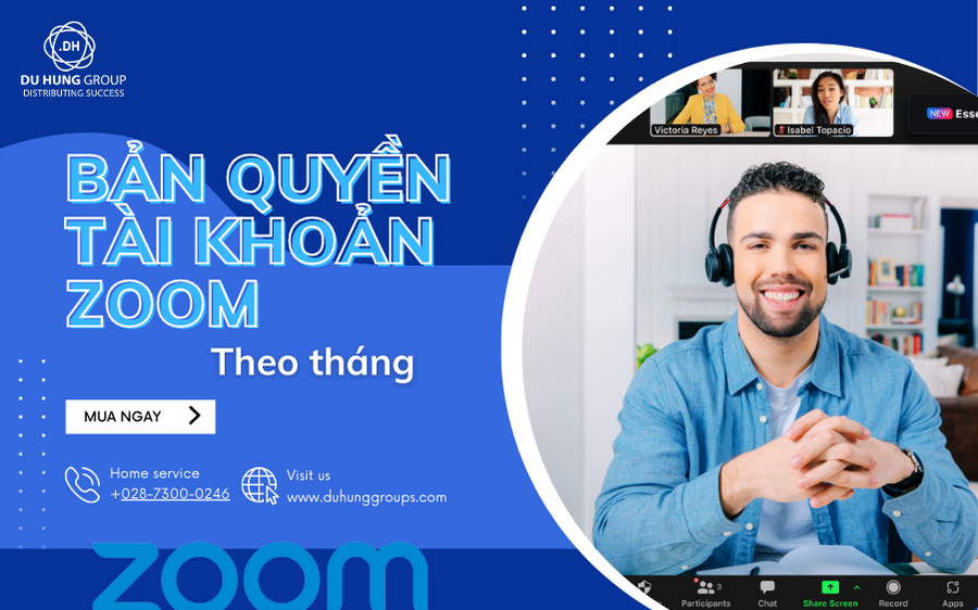 Mua Bản Quyền Tài Khoản Zoom theo tháng Chính Hãng