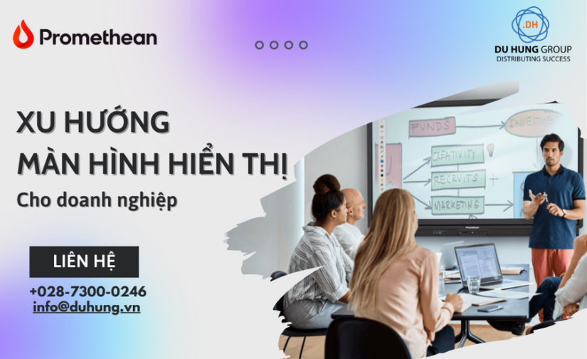 Xu Hướng màn hình hiển thị cho doanh nghiệp 2023