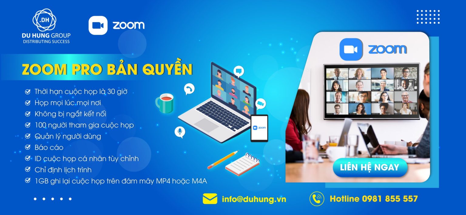 Bảng giá phần mềm Zoom Meeting | chính hãng có VAT