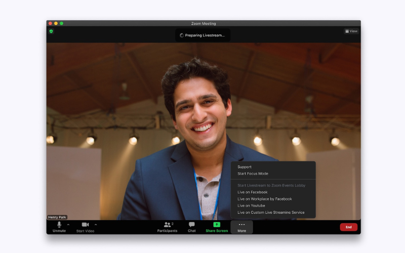 Nâng cấp tài khoản lên Zoom One Pro