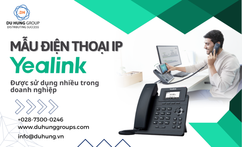 Các mẫu điện thoại IP Yealink được sử dụng nhiều trong doanh nghiệp