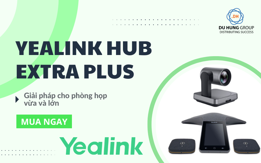 Giải pháp Yealink Hub Extra Plus cho phòng họp vừa và lớn