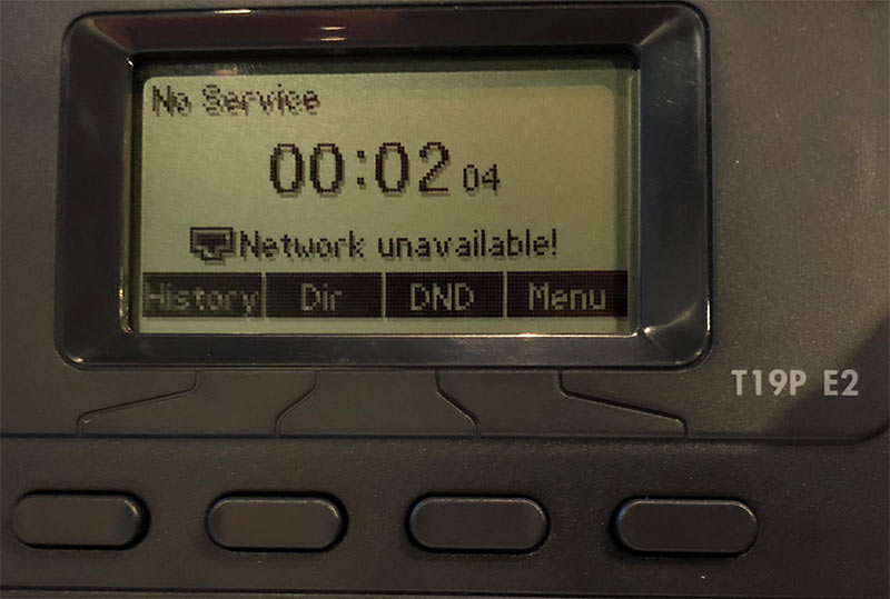 “Network Unavailable”