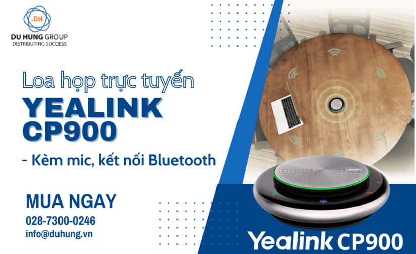 Loa họp trực tuyến Yealink CP900 – Kèm mic, kết nối Bluetooth