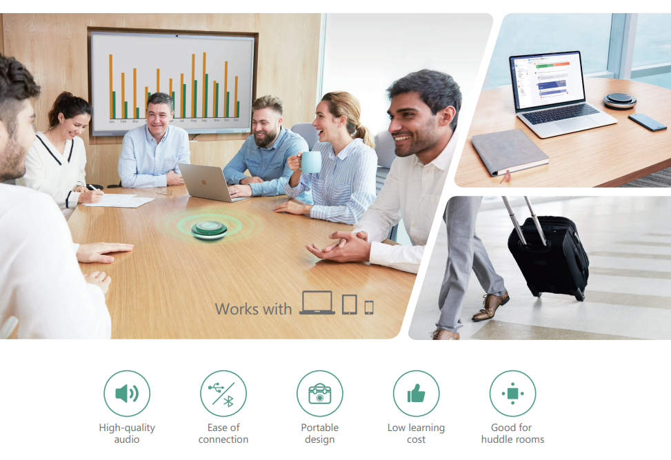 Loa không dây Yealink CP900 cho phòng họp vừa và nhỏ