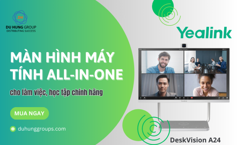 Màn hình máy tính All-in-one cho làm việc, học tập chính hãng