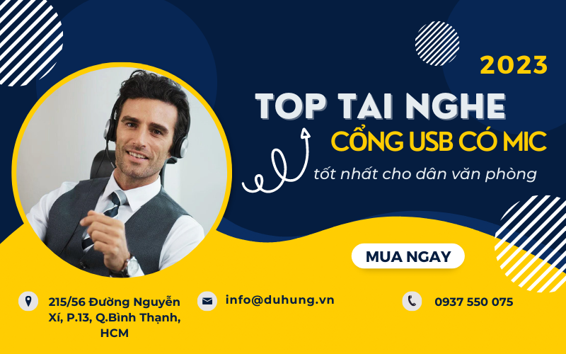 TOP Tai nghe cổng USB có mic tốt nhất cho dân văn phòng