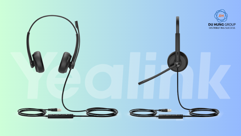 Tai nghe Yealink UH34 chính hãng - Chuẩn USB, Chống ồn tốt