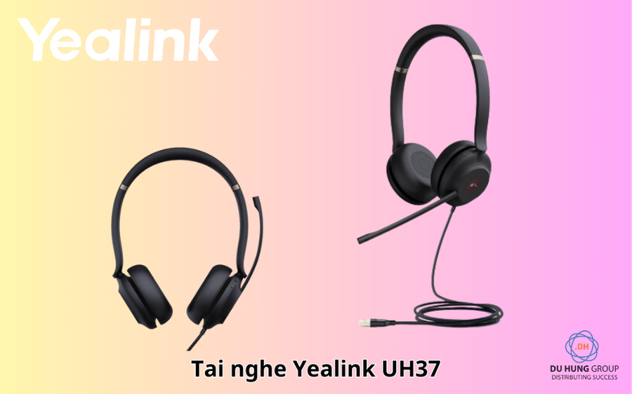 Tai nghe chụp tai chống ồn Yealink UH37 chính hãng, giá tốt
