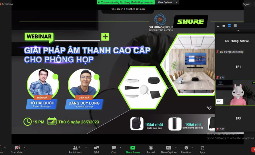 WEBINAR “GIẢI PHÁP ÂM THANH CAO CẤP CHO PHÒNG HỌP”