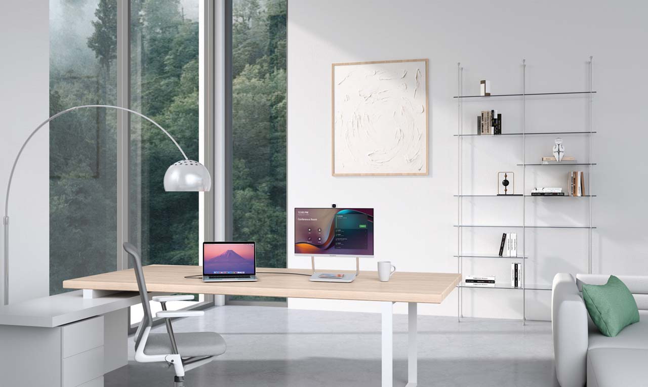 Màn hình tất cả trong một DeskVision A24 tích hợp webcam, Micro, Loa