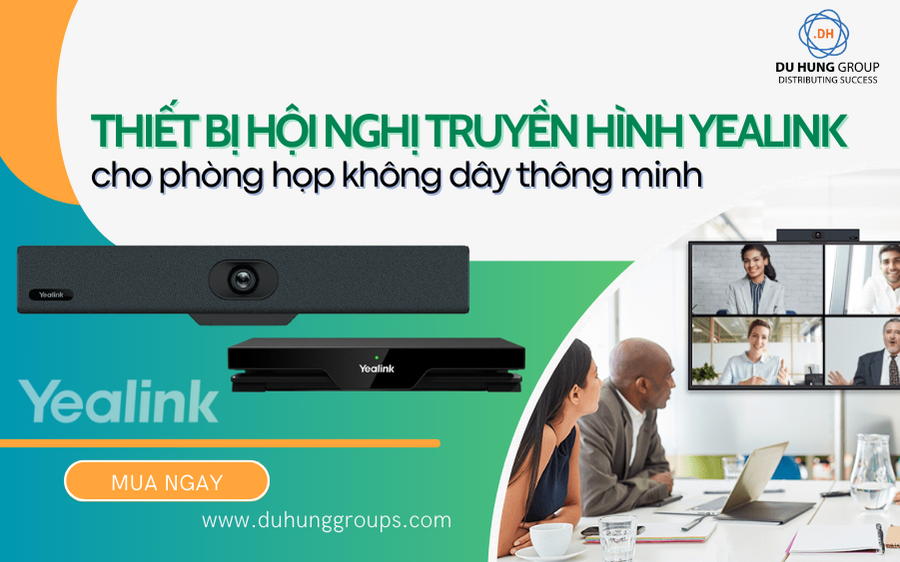 Thiết bị hội nghị truyền hình Yealink cho phòng họp không dây thông minh