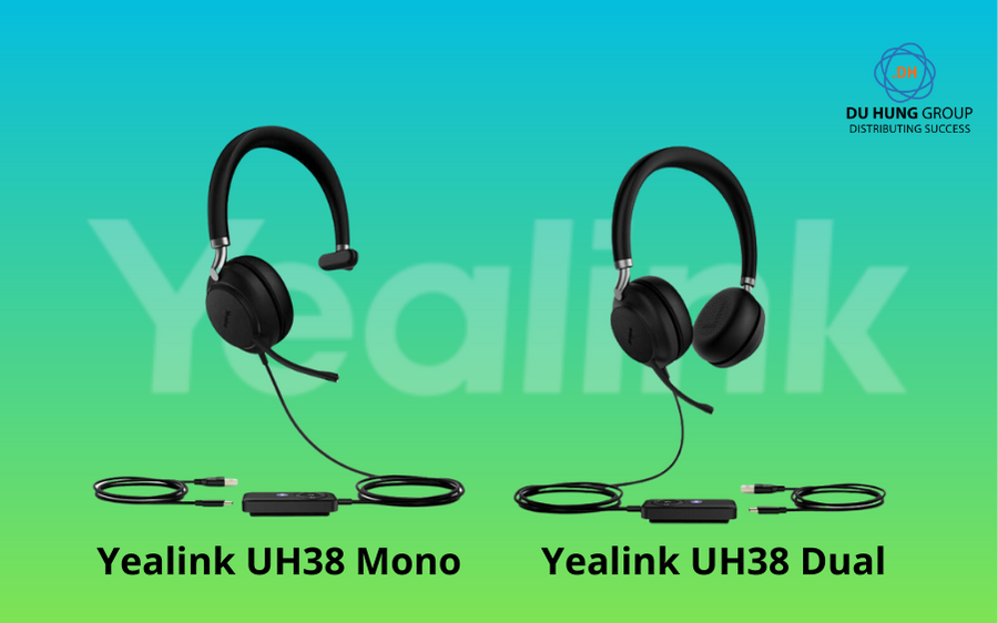Tai nghe Yealink UH38 cho văn phòng | Hỗ trợ đa kết nối USB, Bluetooth