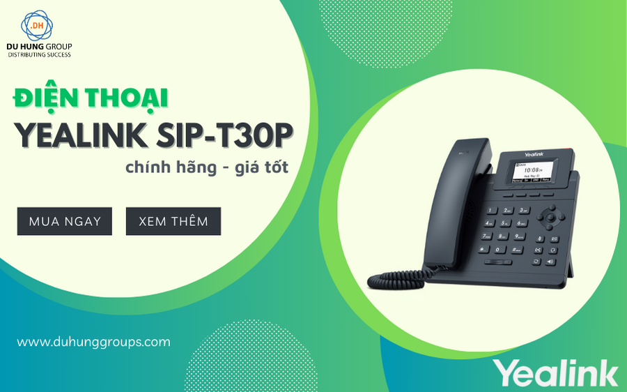 Điện thoại yealink sip-t30p chính hãng, giá tốt