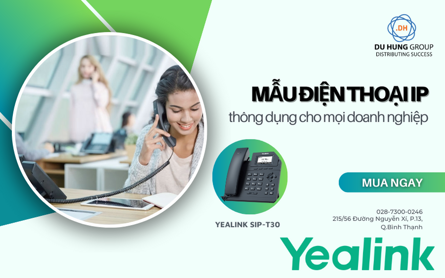 Mẫu điện thoại IP Yealink thông dụng cho mọi doanh nghiệp