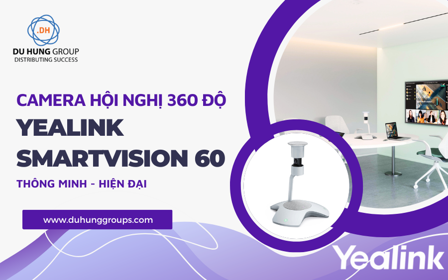Camera hội nghị 360 độ Yealink SmartVision 60 - Thông minh, hiện đại