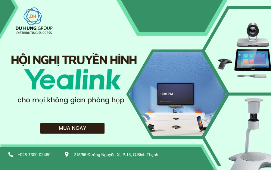 Hội nghị truyền hình Yealink cho mọi không gian phòng họp