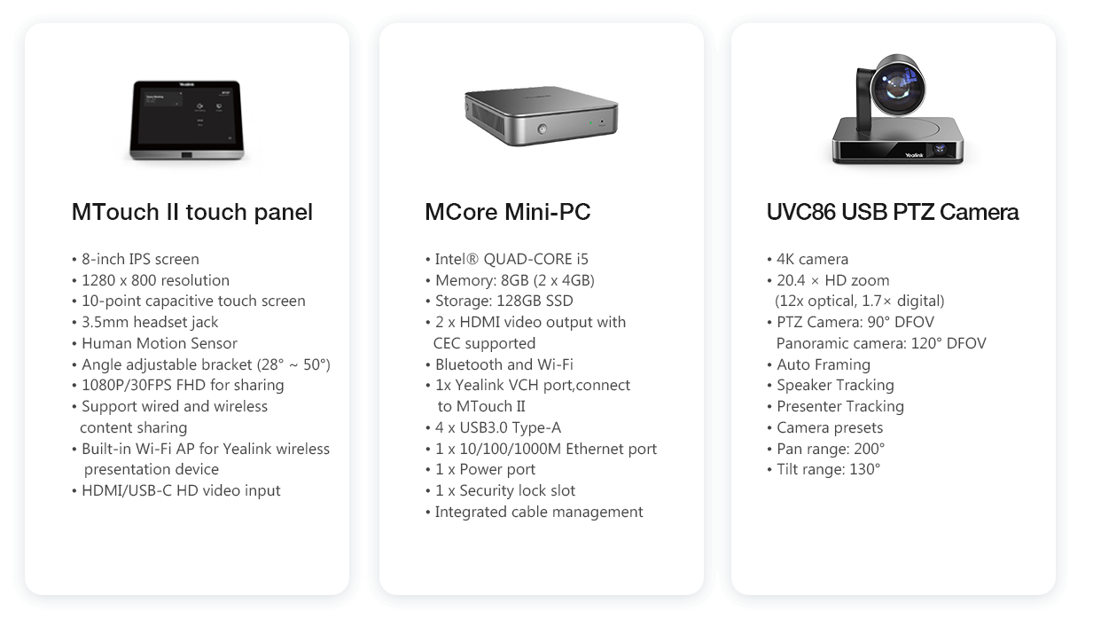 Thiết bị hội nghị Yealink MVC860 cho phòng họp Microsoft Teams 