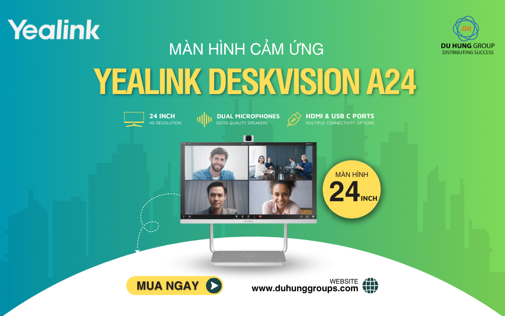 Màn hình cảm ứng 24 inch Yealink DeskVision A24