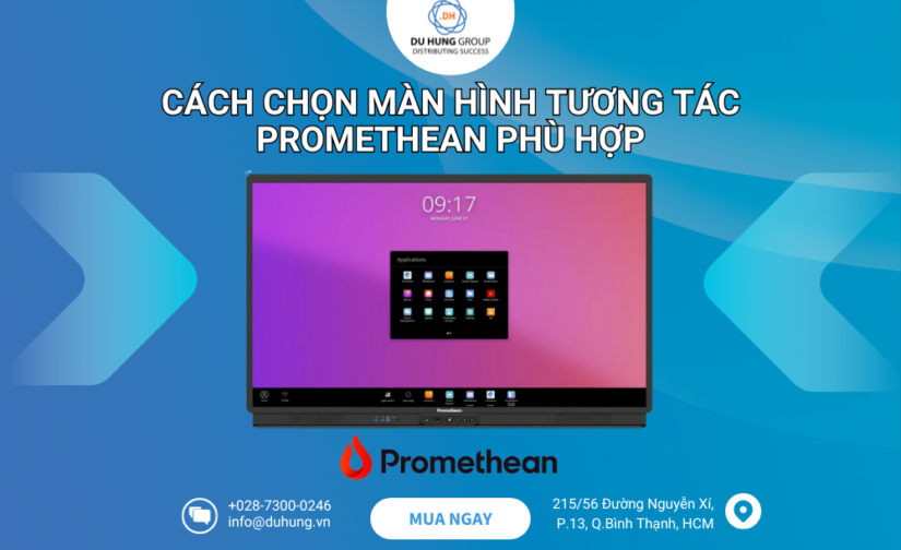 Cách chọn màn hình tương tác Promethean phù hợp