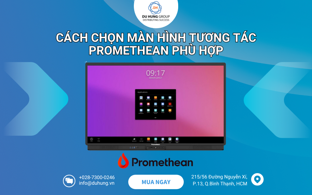 Cách chọn màn hình tương tác Promethean phù hợp