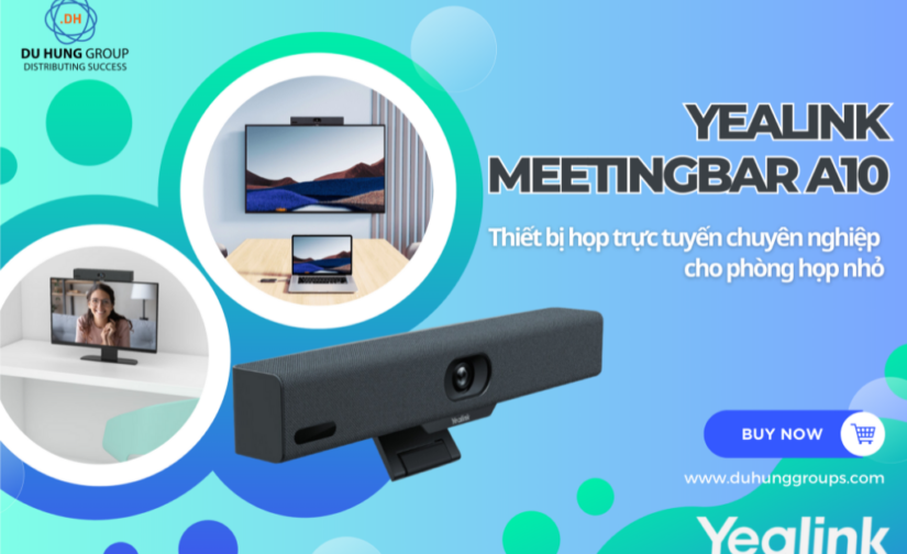 Yealink MeetingBar A10 – Thiết bị họp trực tuyến chuyên nghiệp cho phòng họp nhỏ