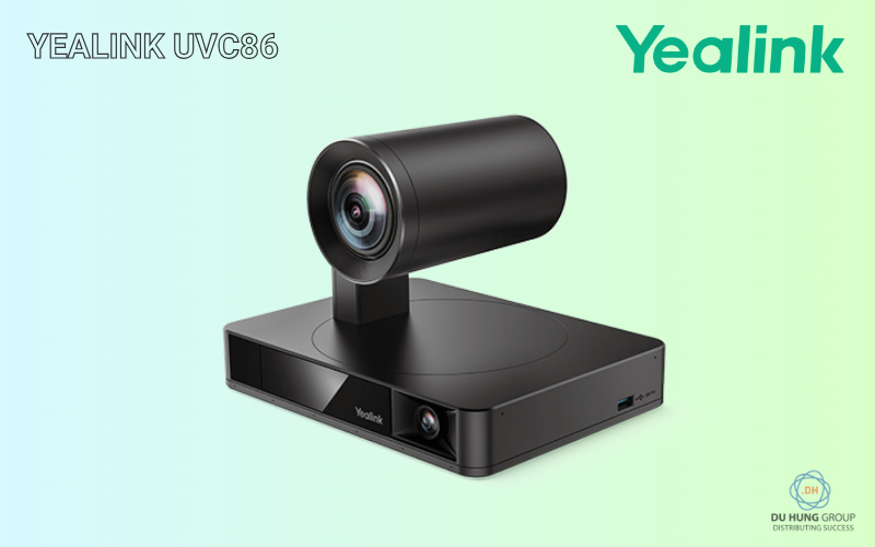 Yealink UVC86 4K PTZ Camera hội nghị kép theo dõi thông minh