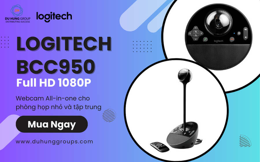 Webcam hội nghị Logitech BCC950 Full HD chính hãng