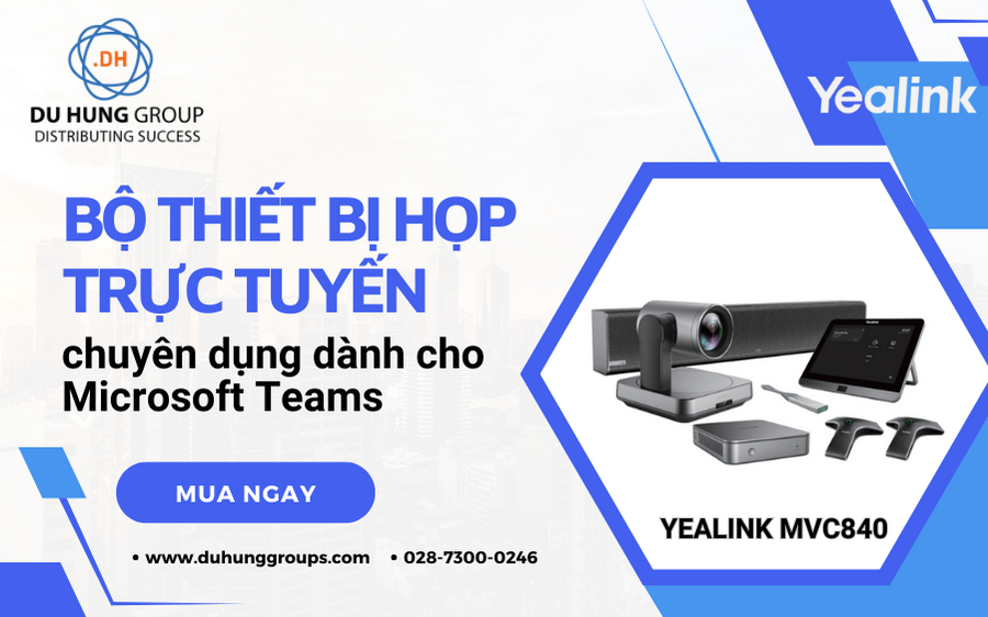 Bộ thiết bị họp trực tuyến chuyên dụng cho Microsoft Teams