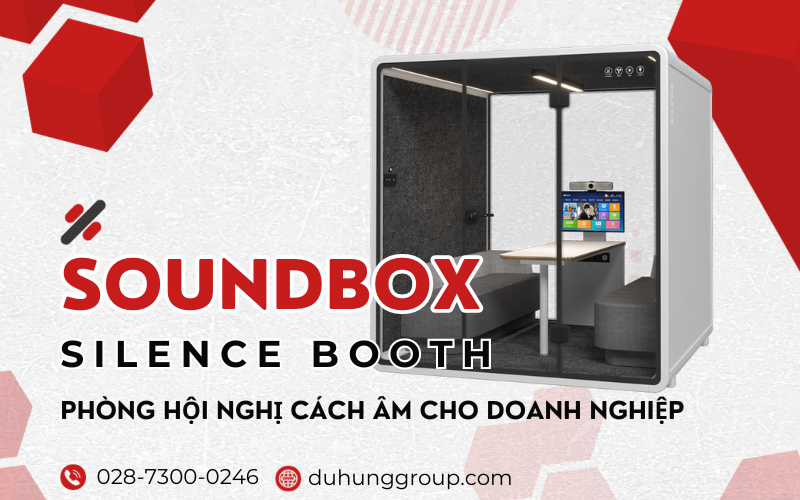 Soundbox Silence Booth- phòng hội nghị cách âm cho doanh nghiệp