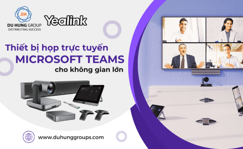 Thiết bị họp trực tuyến Microsoft Teams cho không gian lớn
