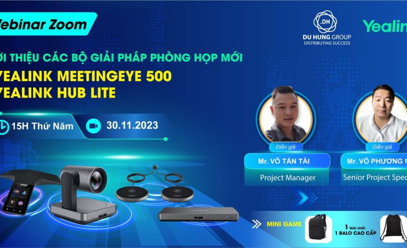 WEBINAR – GIỚI THIỆU CÁC BỘ GIẢI PHÁP PHÒNG HỌP MỚI