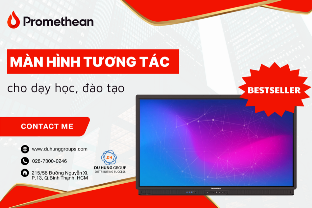 Mẫu màn hình tương tác bán chạy cho dạy học, đào tạo