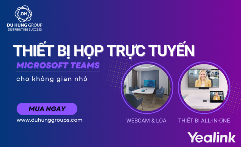 Thiết bị họp trực tuyến Microsoft Teams cho không gian nhỏ