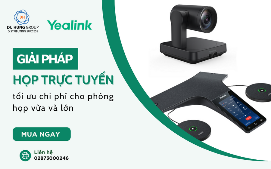 Giải pháp họp trực tuyến tối ưu chi phí cho phòng họp vừa và lớn